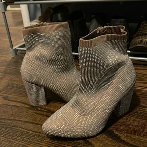 Torrid rhinestones booties